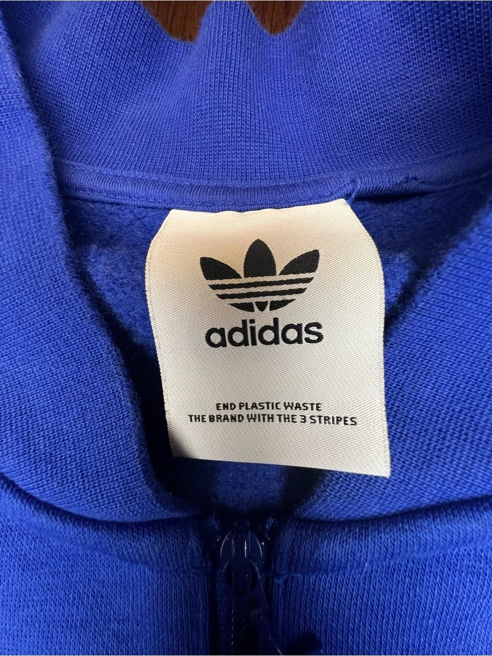 Adidas Originals Large Adicolor 1/4 Zip Color block Crew Sweatshirt IB3144